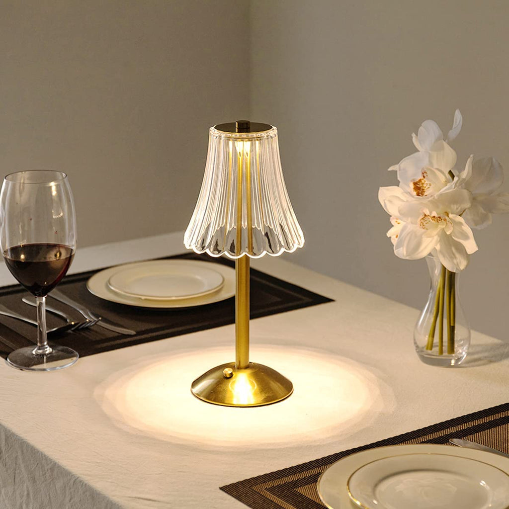 Pharos Goldene Kristallen Tischlampe