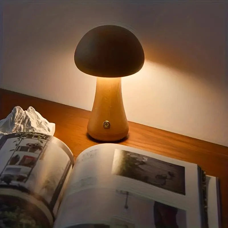 Shimmer Pilz-Tischlampe