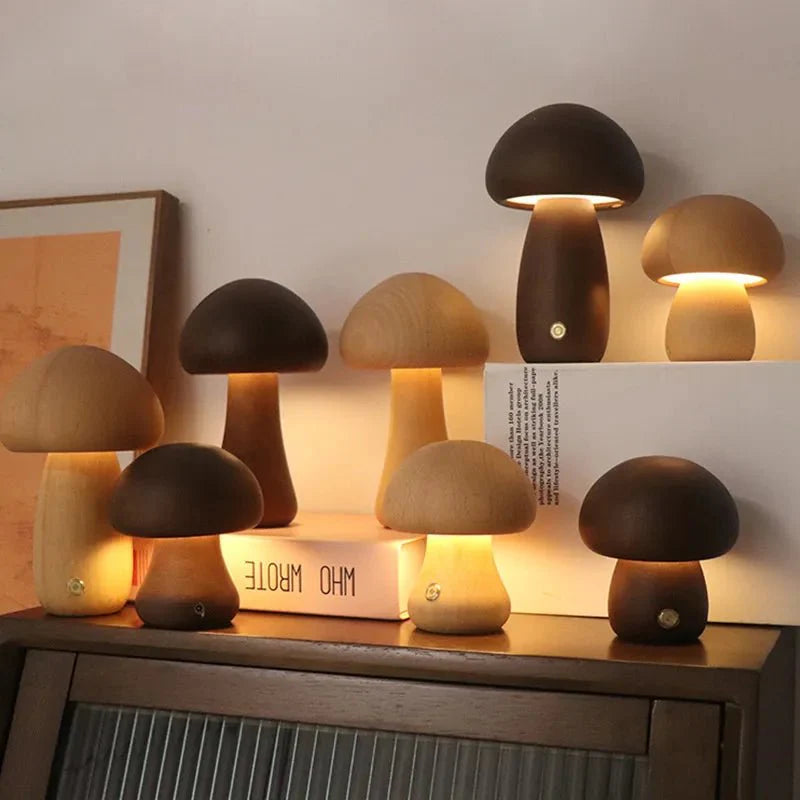 Shimmer Pilz-Tischlampe